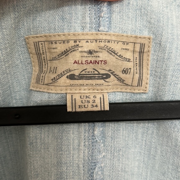 Denim allsaints pullover dress - Picture 2 of 4